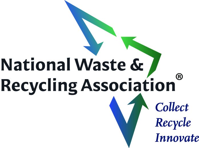 Logo of the National Waste & Recycling Association promoting waste collection, recycling, and innovation.”